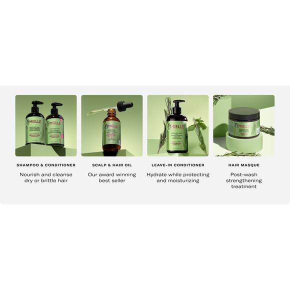 Mielle Rosemary Mint Strengthening Edge Gel 2oz – Biotin, Shine & Hold, New - Picture 11 of 13